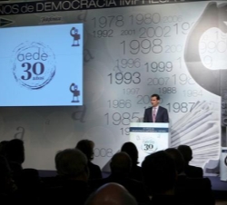 Don Felipe, durante sus palabras
