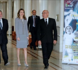 Su Alteza Real la Princesa de Asturias a su llegada al Senado