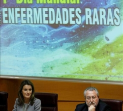 Doña Letizia durante la celebración del acto del Día Mundial de las Enfermedades Raras