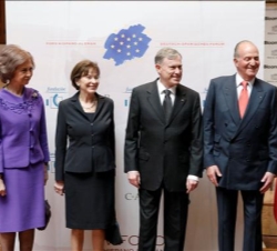 Los Reyes con el Presidente Köhler y su esposa