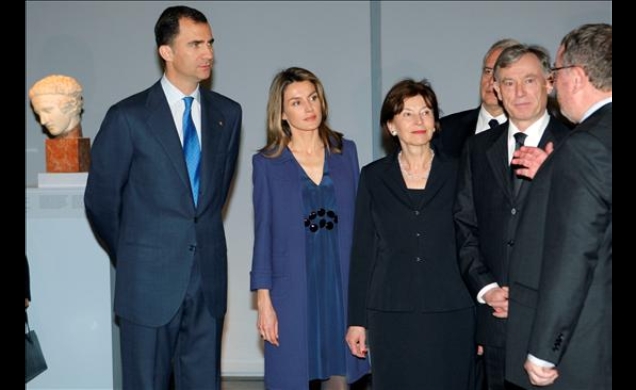 Los Príncipes con el Presidente Köhler y su esposa, durante su visita