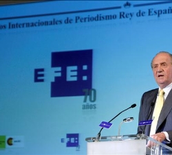 Su Majestad el Rey durante su discurso