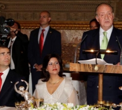Don Juan Carlos durante su intervención
