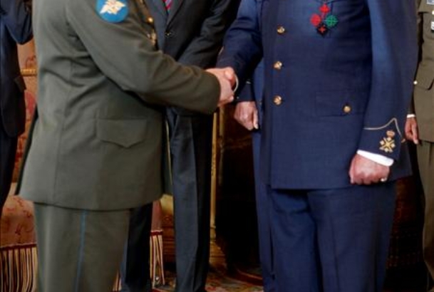 Su Majestad el Rey durante la recepción