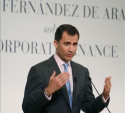 Don Felipe durante sus palabras