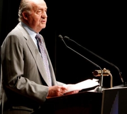 Don Juan Carlos durante sus palabras