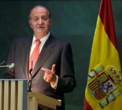 Don Juan Carlos durante su intervención