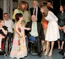 Su Alteza Real la Princesa de Asturias durante en acto