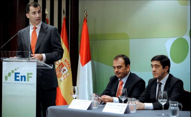 El Príncipe de Asturias durante su intervención
