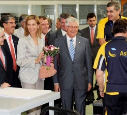 Doña Cristina durante el acto de inauguración