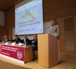 Doña Cristina, durante sus palabras