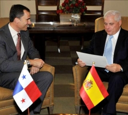 Don Felipe con el Presidente electo de Panamá, Ricardo Martinelli