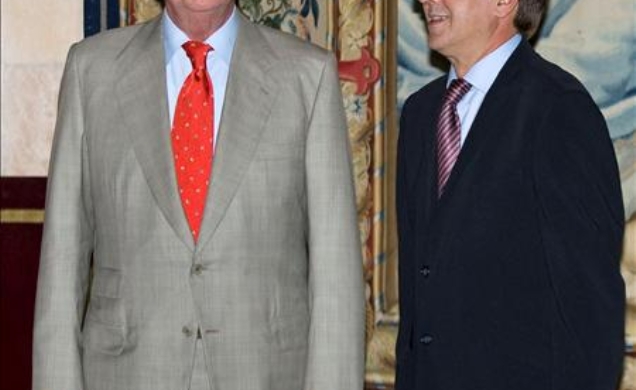 Su Majestad el Rey junto al presidente de las Illes Balears, Francesc Antich i Oliver