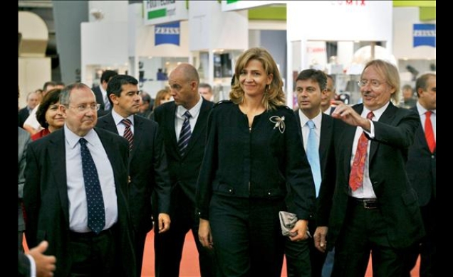Su Alteza Real, a su llegada al Salón Sonimagfoto& Multimedia 2009