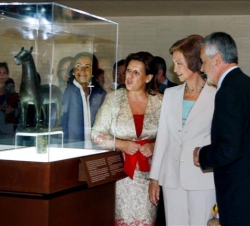 Doña Sofía durante el acto inaugural