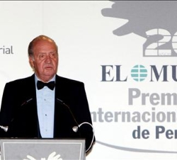 Don Juan Carlos durante su intervención