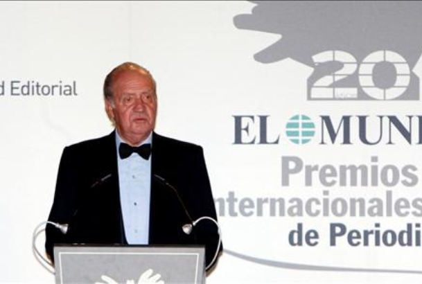 Don Juan Carlos durante su intervención