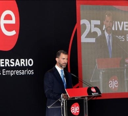 Don Felipe, durante sus palabras