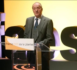 Don Juan Carlos durante su intervención
