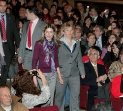 Su Alteza Real la Princesa de Asturias a su llegada al Instituto de Educación Secundaria Ramiro de Maeztu