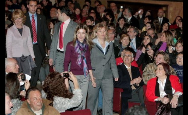 Su Alteza Real la Princesa de Asturias a su llegada al Instituto de Educación Secundaria Ramiro de Maeztu