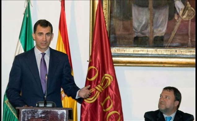 Don Felipe durante la presentación