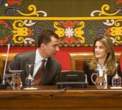 Los Príncipes, durante el acto