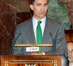 Don Felipe durante sus palabras