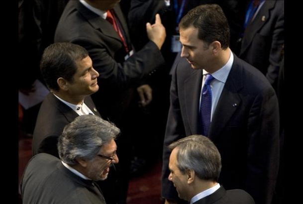 Don Felipe durante el acto de toma de posesión