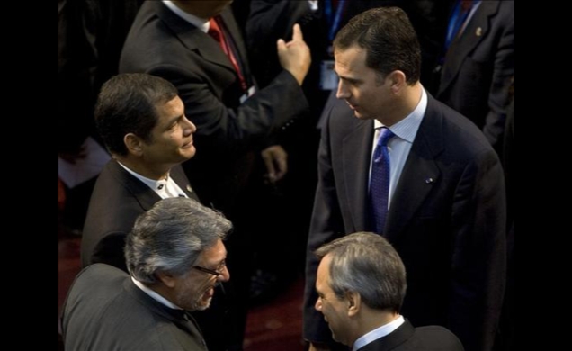 Don Felipe durante el acto de toma de posesión