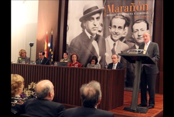Don Juan Carlos durante su intervención