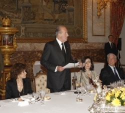 Don Juan Carlos durante su intervención