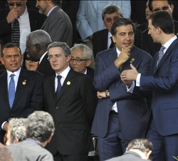 Su Alteza Real el Príncipe de Asturias durante el acto de Transmisión de Mando Presidencial de la República de Costa Rica