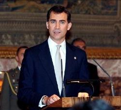 El Príncipe de Asturias, durante sus palabras