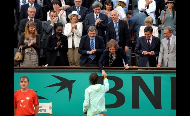 La Reina felicita a Rafa Nadal tras su triunfo