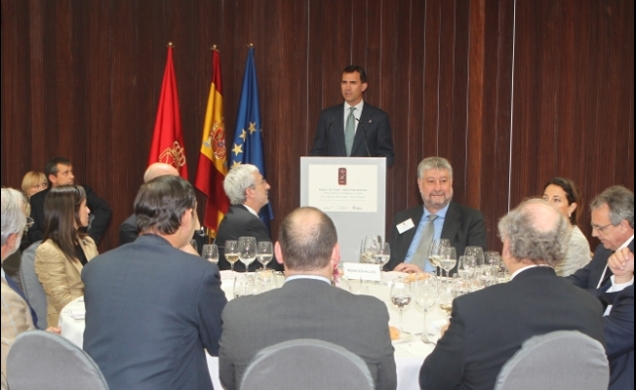 El Príncipe de Asturias, durante sus palabras