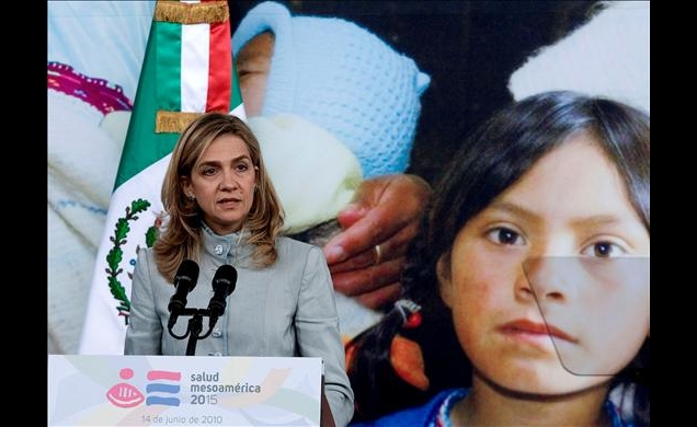 Doña Cristina, durante su intervención en la presentación de la iniciativa Salud Mesoamérica 2015
