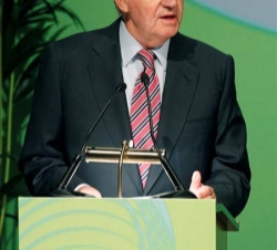 Don Juan Carlos, durante su intervención