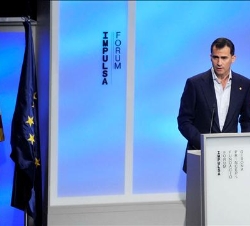 Don Felipe, durante su intervención en la apertura del foro