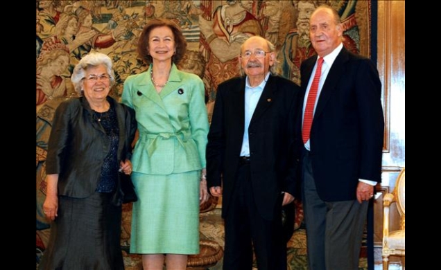 Los Reyes, con Agustín Ibarrola y su esposa, Mari Luz