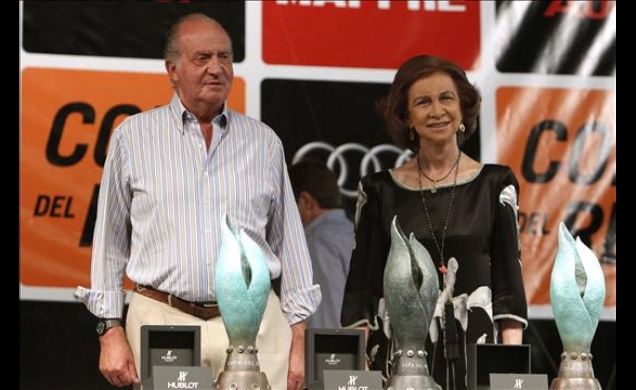 Sus Majestades los Reyes durante el acto