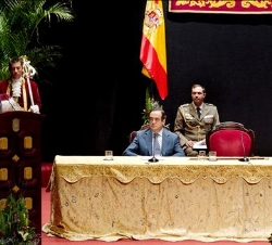 Don Juan Carlos, durante su intervención
