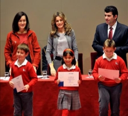 Su Alteza Real durante la entrega del Premio a los Valores Humanos