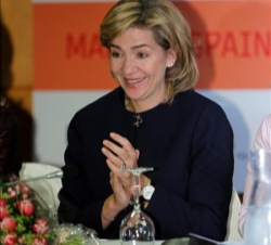 Doña Cristina, durante el acto