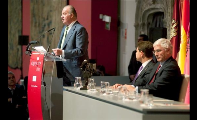 Don Juan Carlos, durante sus palabras