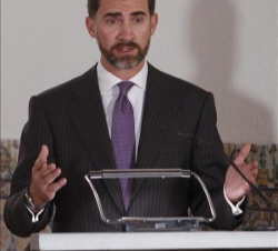 Don Felipe, durante sus palabras