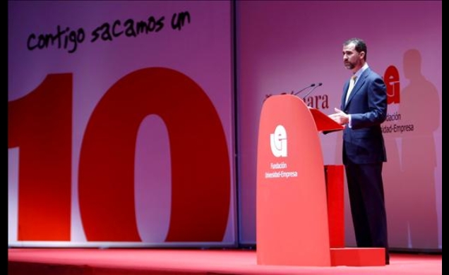 Don Felipe, durante sus palabras