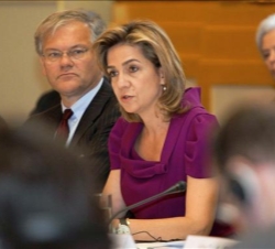 Doña Cristina, durante su intervención