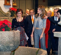 Su Alteza Real, durante su visita a la Feria