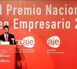 Don Felipe, durante sus palabras